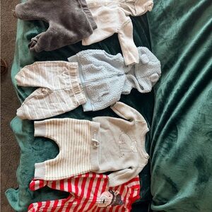 Cozy Kids Matching Sets 3 months boys - Gray, Cream, Red